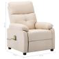 Preview: Massagesessel Creme Stoff