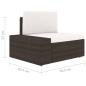 Preview: 5-tlg. Garten-Lounge-Set Poly Rattan Braun