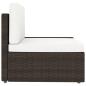 Preview: 5-tlg. Garten-Lounge-Set Poly Rattan Braun