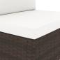 Preview: 7-tlg. Garten-Lounge-Set Poly Rattan Braun