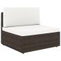 Preview: 7-tlg. Garten-Lounge-Set Poly Rattan Braun