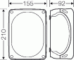 Preview: Hensel KF1600H Kabelabzweigkasten IP66/IP67 wetterfest, grau (62000089)