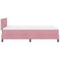 Preview: Boxspringbett mit Matratze Rosa Samt