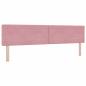 Preview: Boxspringbett mit Matratze Rosa 200x200 cm Samt