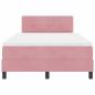 Preview: Boxspringbett mit Matratze Rosa Samt
