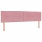 Preview: Boxspringbett mit Kopfteil Rosa 180 x 200 cm Samt