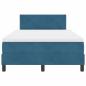 Preview: Boxspringbett mit Matratze Dunkelblau Samt