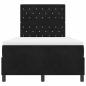 Preview: Boxspringbett mit Matratze Schwarz Samt