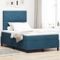 Preview: ARDEBO.de - Boxspringbett mit Matratze Dunkelblau 120x200 cm Samt