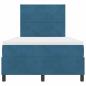 Preview: Boxspringbett mit Matratze Dunkelblau 120x200 cm Samt