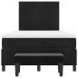 Preview: Boxspringbett mit Matratze & Bank Schwarz 120x190 cm Samt