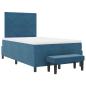 Preview: Boxspringbett mit Kopfteil Dunkelblau 200 x 120 cm Samt