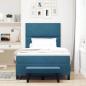 Preview: Boxspringbett mit Kopfteil Dunkelblau 200 x 120 cm Samt