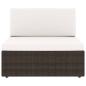Preview: 6-tlg. Garten-Lounge-Set mit Kissen Braun Poly Rattan