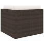 Preview: 6-tlg. Garten-Lounge-Set mit Kissen Braun Poly Rattan