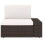 Preview: 6-tlg. Garten-Lounge-Set mit Kissen Braun Poly Rattan