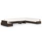 Preview: ARDEBO.de - 11-tlg. Garten-Lounge-Set mit Kissen Braun Poly Rattan