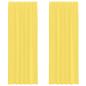 Preview: ARDEBO.de - Voile Vorhänge mit Stangentaschen 2 Stk. Gelb