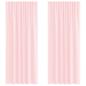 Preview: ARDEBO.de - Voile Vorhänge mit Stangentaschen 2 Stk. Hellrosa