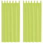 Preview: Voile Vorhänge mit Lasche 2 Stk. Apfelgrün