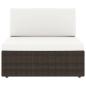 Preview: 9-tlg. Garten-Lounge-Set mit Kissen Braun Poly Rattan