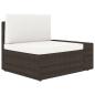 Preview: 9-tlg. Garten-Lounge-Set mit Kissen Braun Poly Rattan