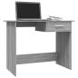 Preview: Schreibtisch Grau Sonoma 100x50x76 cm Holzwerkstoff