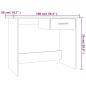 Preview: Schreibtisch Grau Sonoma 100x50x76 cm Holzwerkstoff