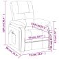 Preview: Massagesessel Taupe Stoff