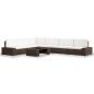 Preview: 7-tlg. Garten-Lounge-Set Poly Rattan Braun