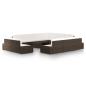 Preview: ARDEBO.de - 12-tlg. Garten-Lounge-Set mit Kissen Braun Poly Rattan
