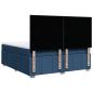 Preview: Boxspringbett mit Matratze Blau 180x200 cm Stoff