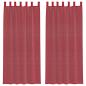 Preview: Voile Vorhänge mit Schlaufen 2 Stk. Weinrot 140x225 cm