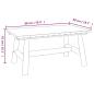 Preview: 4-tlg. Garten-Lounge-Set Massivholz Fichte