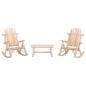 Preview: ARDEBO.de - 3-tlg. Garten-Lounge-Set Massivholz Fichte