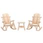 Preview: ARDEBO.de - 3-tlg. Garten-Lounge-Set Massivholz Fichte