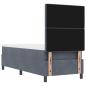 Preview: Boxspringbett mit Matratze Dunkelgrau 80x200 cm Samt