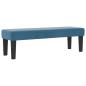 Preview: Boxspringbett mit Matratze & Bank Dunkelblau 140x200 cm Samt