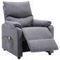 Preview: Massagesessel Hellgrau Stoff