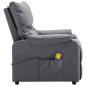 Preview: Massagesessel Hellgrau Stoff