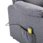 Preview: Massagesessel Hellgrau Stoff