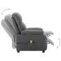 Preview: Massagesessel Hellgrau Stoff
