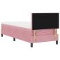 Preview: Boxspringbett mit Matratze Rosa 80x200 cm Samt
