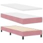 Preview: Boxspringbett mit Matratze Rosa 80x200 cm Samt