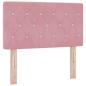Preview: Boxspringbett mit Matratze Rosa 80x200 cm Samt