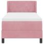Preview: Boxspringbett mit Matratze Rosa 80x200 cm Samt