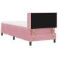 Preview: Boxspringbett mit Matratze Rosa 80x200 cm Samt