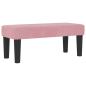 Preview: Boxspringbett mit Matratze & Bank Rosa 80x200 cm Samt