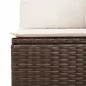 Preview: Gartensofa-set mit Kissen mit Kissen 6 pcs Braun Poly Rattan
