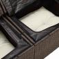 Preview: Gartensofa-set mit Kissen mit Kissen 6 pcs Braun Poly Rattan
